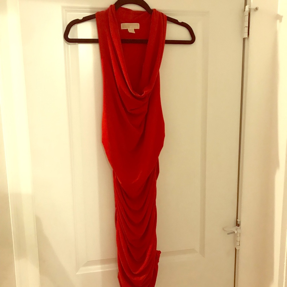 Red Stretch Michael Kors Dress